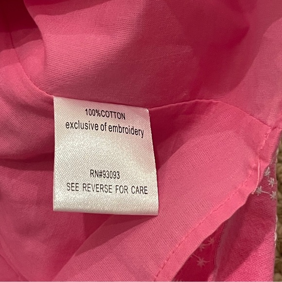 Tyler Böe Holly Embroidered Skimmer Dress Cheeky Pink XS NWT - Picture 10 of 11